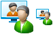 Visual contact icons