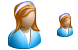 Waitress icons