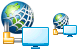 Web connection icons