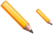 Yellow pencil icons