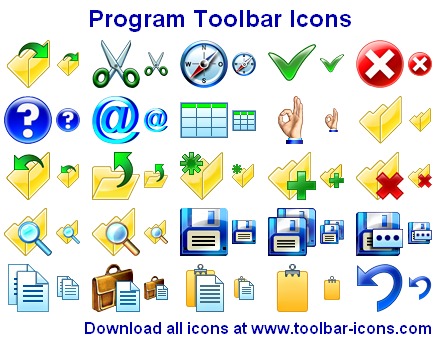 230 ready-made royalty-free stock icons for application toolbar and menu