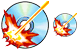 Burn CD icons