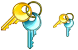 Keys icons