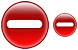 No entry icons