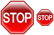 Stop icons