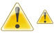Warning icons