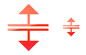 Cursor H split icon