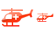 Emergency helicopter icon