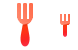 Fork icons