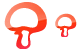 Mushroom icons