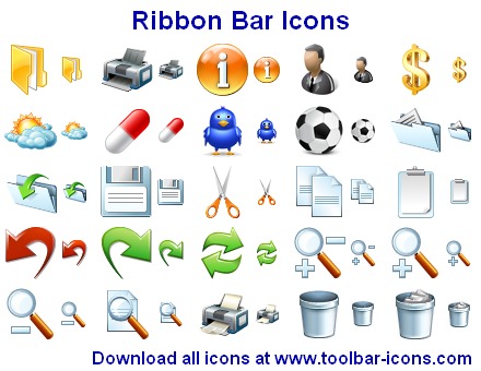 Click to view Ribbon Bar Icons 2011.2 screenshot