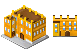 Brick buildings icons