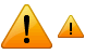 Warning icons