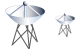 Radio telescope icons
