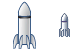 Rocket icons