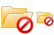 Forbidden folder icon