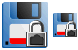 Locked floppy icon