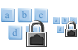 Locked keyboard icon