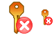 Wrong key icon