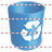 Empty trash can icon